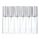 6Pcs 10ml Clear Glass Spray Bottle Portable Travel Empty Cosmetic Packaging Container