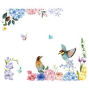 Miico FX82025 2PCS Flower And Bird Printing Wall Stickers Glass Stickers Home Decorative Stickers DIY Sticker