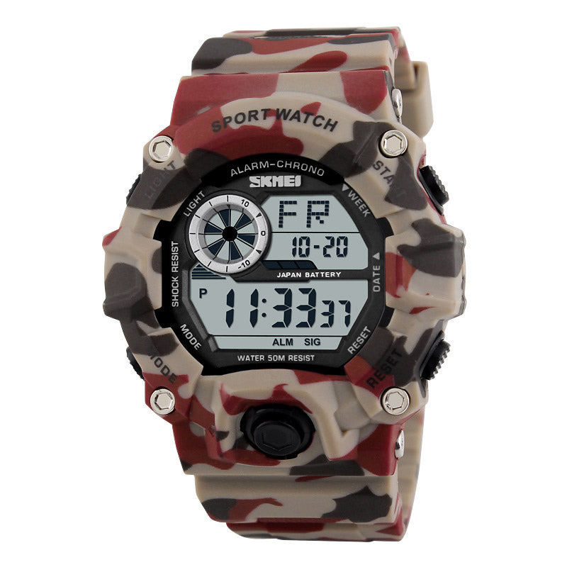 SKMEI 1019 Digital Watch Fashion Multi-funcional Sports Chronograph 50M Waterproof Men Wrist Watch