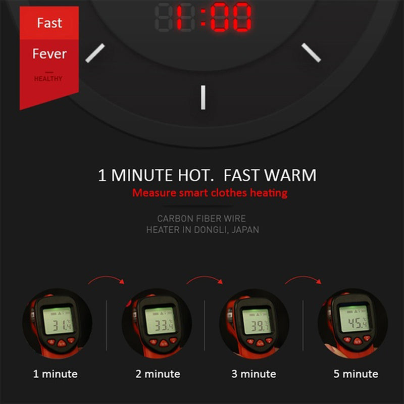 Electric USB Three-speed Thermostat Vest Warm Fleece Fabric + Polyester Camouflage Outdoor Sports