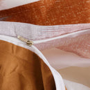 3 PCS Bedding Sets Geometric Lattice Pattern Quilt Cover Pillowcase For Queen Size