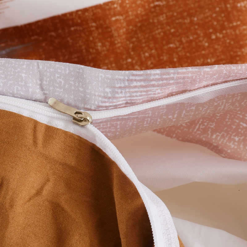 3 PCS Bedding Sets Geometric Lattice Pattern Quilt Cover Pillowcase For Queen Size