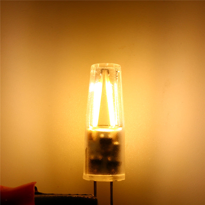G4 2W 150LM LED COB Silicone Spot Lightt Lamp Bulb-Warmwhite/White AC/DC12V