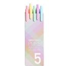 KACO K1015 5 Pcs/Box Macaron Candy Color Gel Pens 0.5mm Pen Refill Signing Pens For Students School Office
