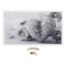 45x80cm Grey Heart Rose Canvas Wall Art Frameless Paintings Pictures Home Decor