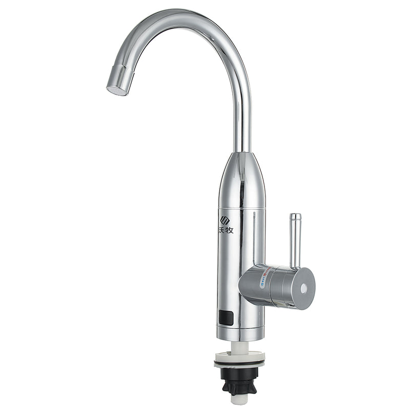 3000W Instant Electric Faucet Hot Water Fast Heater Under Inflow Bathroom Kitchen Heating Tap