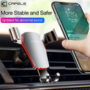 Cafele Metal Gravity Linkage Automatic Lock Air Vent 360 Rotation Car Phone Holder For 4.0-6.5 Inch Smart Phone