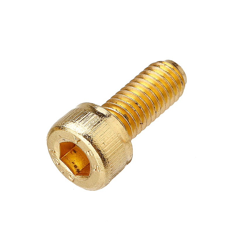 Suleve M5AH1 50Pcs Titanium Plated M5 Hex Socket Cap Head Screws Alloy Steel 12.9 Grade Screw Bolt M5*12