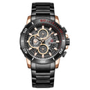 NAVIFORCE NF9174 Military Style Full Steel Men Wrist Watch Calendar Waterproof Quartz Watch