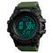 SKMEI 1356 Compass Pedometer Calorie Sport Watch Chronograph World Time Stopwatch Digital Watch