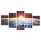 5 Cascade Sunrise Earth Canvas Wall Painting Picture Home Decoration No Framed