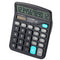 CTTTZEN 12 Digits Calculator Solar Battery Light Powered Dual Power Drive Office School Equipment