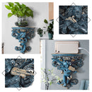 Retro Wall Hanging Flower Pot Angel Plaster Corbel Shelf Art Rococo Shelf Storage Decorations