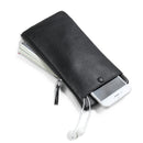 JINBAOLAI Luxury High Quality Genuine Leather Men Wallet Zipper Handbag Card Holder Coin Purse