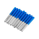 Drillpro 10pcs 3.175mm Shank 45 Degree 0.1/0.2/0.3mm Tip Tungsten Steel Engraving Bit CNC Tool