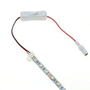 2Pin Connector DC Female Plug With Switch Black White 8mm/10mm