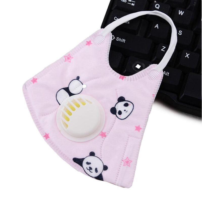 Honana 3PCS Cartoon Children PM2.5 Face Mask Kids Breath Valve Anti Haze Breathable Mask Anti Dust Mouth-muffle Respirator