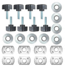 8Pcs Universal Hard Top Fasteners Thumb Screw Nuts Bolts for Jeep Wrangler YJ TJ JK
