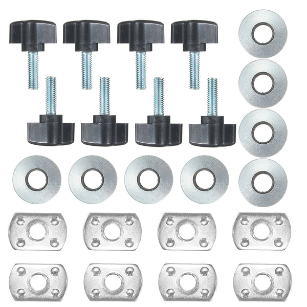 8Pcs Universal Hard Top Fasteners Thumb Screw Nuts Bolts for Jeep Wrangler YJ TJ JK
