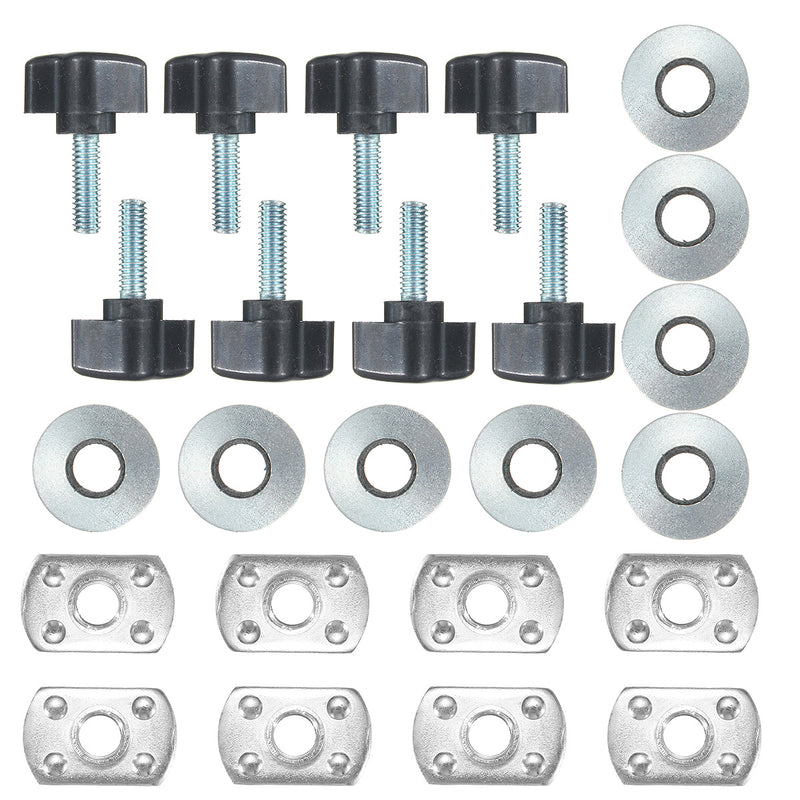 8Pcs Universal Hard Top Fasteners Thumb Screw Nuts Bolts for Jeep Wrangler YJ TJ JK