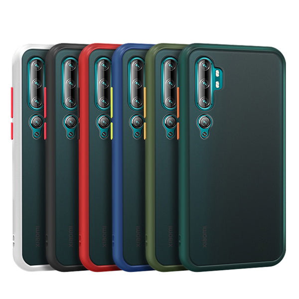 Bakeey Armor Shockproof Anti-fingerprint Matte Translucent Hard PC&Soft TPU Edge Protective Case for Xiaomi Mi Note 10 / Xiaomi Mi Note 10 Pro / Xiaomi Mi CC9 Pro