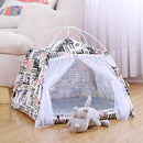 Folding Pet Dog Cat Puppy House Bed Sleep Tent Kennel Teepee Play Mat Pad Foldable Bed Mat