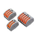 Excellway 30Pcs 2/3/5 Holes Spring Conductor Terminal Block Electric Cable Wire Connector