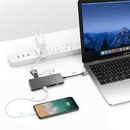 Bakeey 7-in-1 USB-C Docking Station Hub Adapter with 2 * USB 3.0/100W Type-C PD/4K HD Display/Gigabit Ethernet port/TF Card Reader/Camera Card Reader