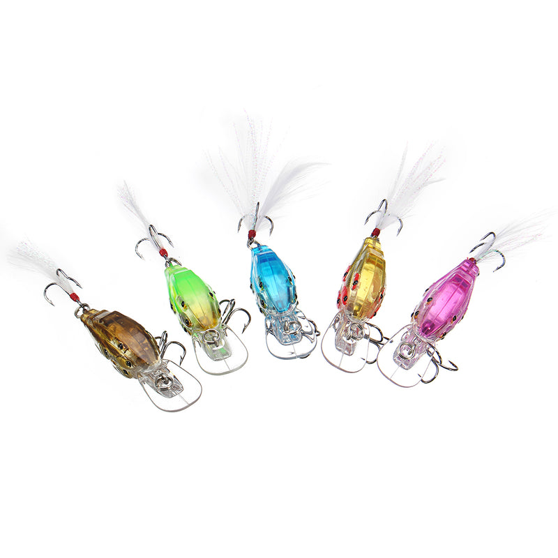 ZANLURE 5Pcs/Set 7cm 6.2g Fishing Lure Crankbaits Hook Fish Crank Tackle Lipless Swimbait Hard Lures