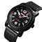 SKMEI 1417 Leather Simple Big Number Business Fashion Men Quartz Watch