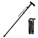 Aluminum Metal Folding Walking Stick Outdoor Adjustable Non-slip Hiking Climbing Trekking Pole