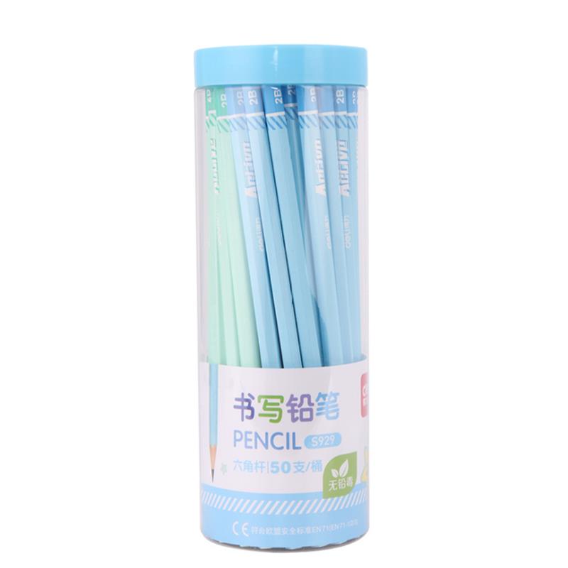 XIAOMI Ecosystem Deli S929 50 Pcs/Bottle 2B Hexagonal Pencils Eco-friendly Wood Pencils School Students Writing Painting Drawing Pencil Office School Supplies