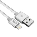 JDB 2.4A 1M Lightning for Braided Fast Charging Data Cable For iPhone X 8 8Plus 7Plus iPad Pro