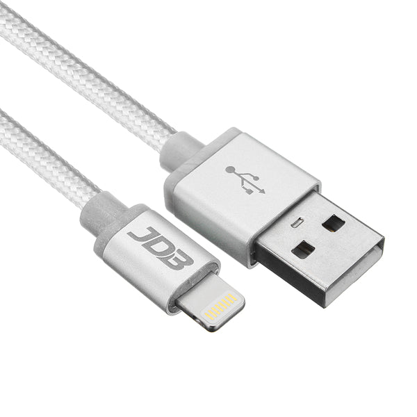 JDB 2.4A 1M Lightning for Braided Fast Charging Data Cable For iPhone X 8 8Plus 7Plus iPad Pro