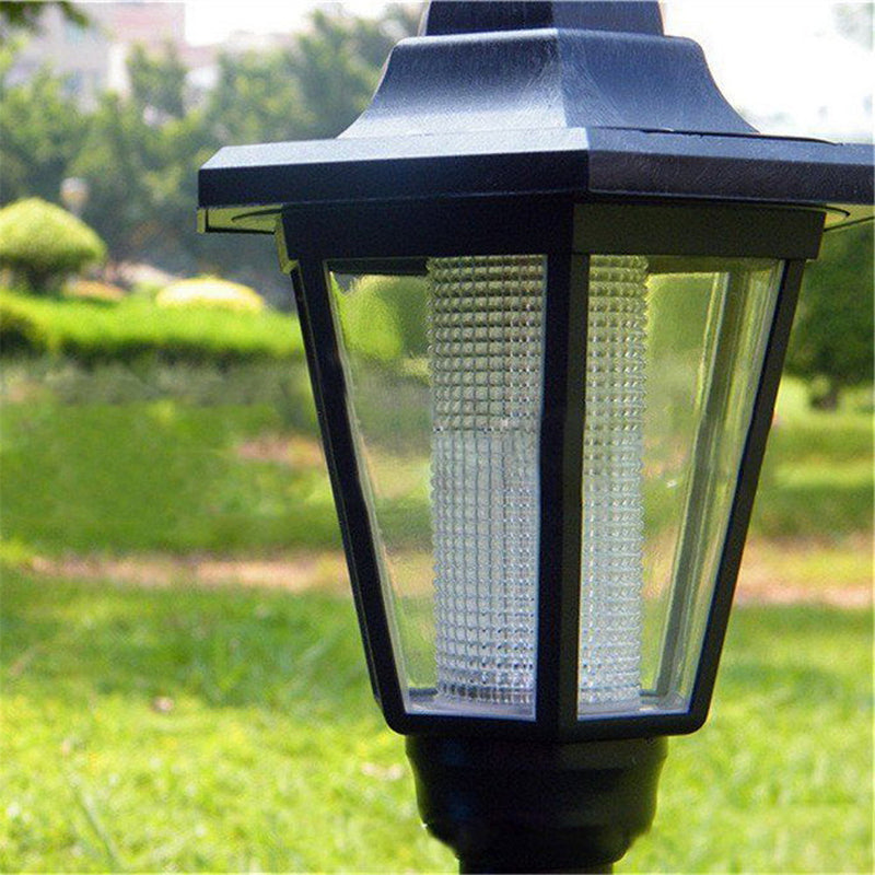 Solar Power LED Path Way Wall Landscape Garden Fence Solar Garden Light Post Outdoor Light