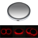 2PCS 6.8CM LED Car Cup Holder Pad Mat USB Rechargeable Atmosphere Interior Lights