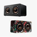 M5 10W Mini Retro Wooden Wireless bluetooth Speaker Dual Loudspeaker