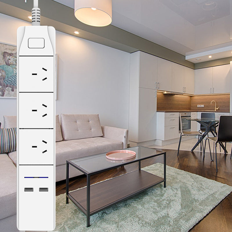 DHEKINGD D803 Smart WiFi APP Control Power Strip with 3 AU Outlets Plug 2 USB Fast Charging Socket App Control Work Power Outlet