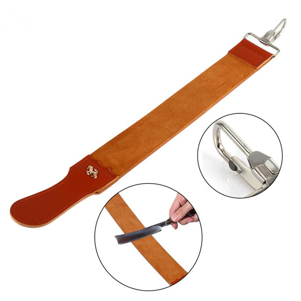 Honana Genuine Leather Sharpening Belt Strop Strap Barber Straight Razor Folding Sharpening Shave Sharpener