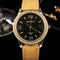 YAZOLE 359 Fashion Women Quartz Watch Retro Crystal Gold Luxury Genuine Leather Watch Ladies Watch