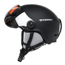 Moon Winter Ski Snowboard Helmet With Visor Goggles Sport Mask Safety Windproof