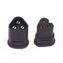 Amass MT30 2mm Banana Plug Three-hole Connector Black Male & Female 1 Pair