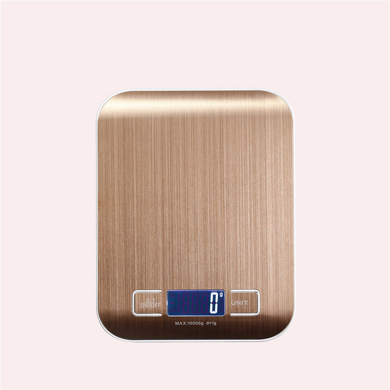 Digital Kitchen Scale 10kg/1g Food Scale Stainless Steel LCD Display Kitchen Baking Mesuring Tool