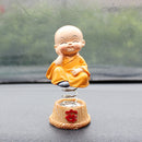 Car Decoration Four Is Not Small Monk Shaking Head Ornaments Creative Resin Car Car Shaking Head Ornaments