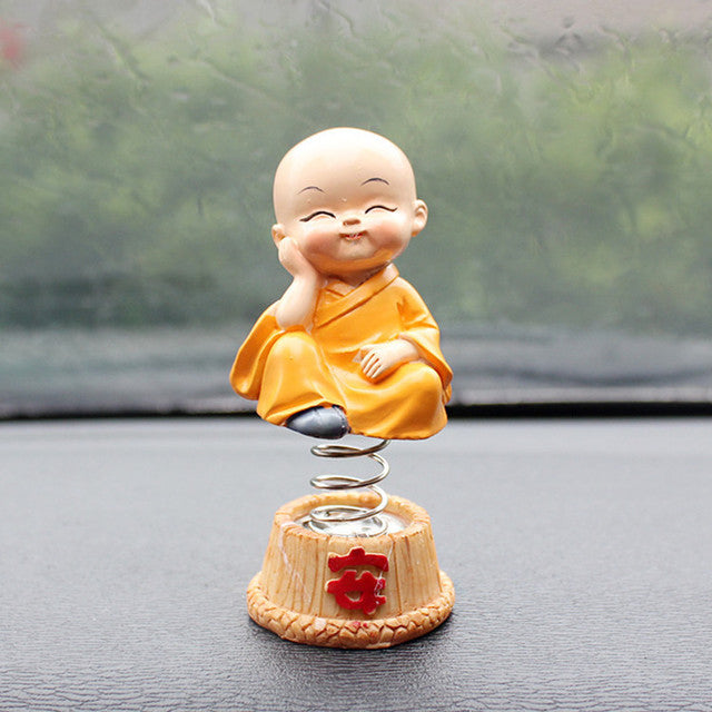 Car Decoration Four Is Not Small Monk Shaking Head Ornaments Creative Resin Car Car Shaking Head Ornaments
