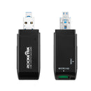 Rocketek CR9 2-in-1 USB 3.0 Micro USB to SD TF Card OTG Card Reader for Android Phone