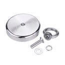 D90mm 400Kg Neodymium Recovery Magnet Strong Hook Diving Rope For Detecting Metal Treasure