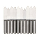 10pcs 60 Degree 0.3mm Tip 3.175mm Carbide PCB Engraving Bits End Mill Cutter CNC Router Tool