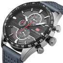 MINI FOCUS MF0002G Chronograph Men Wrist Watch Working Sub-dials Quartz Movement Watches