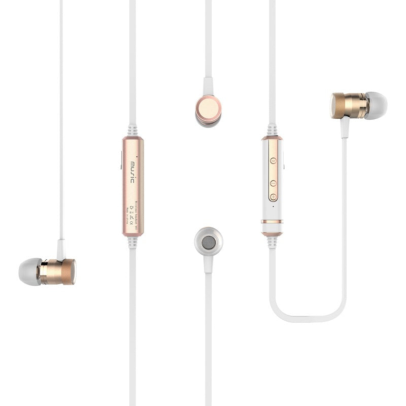 Picun H6 Wireless bluetooth Earphone Magnetic Bass IPX4 Waterproof Sports Headset Earphones With Mic